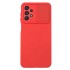 Capa Silicone Gel Samsung Galaxy A23 4g/5g Vermelho Com Protetor De Câmera E Janela Deslizante