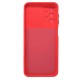 Samsung Galaxy A23 4G/5G Red With Camera Protector And Sliding Window Silicone Gel Case