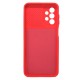 Samsung Galaxy A23 4G/5G Red With Camera Protector And Sliding Window Silicone Gel Case