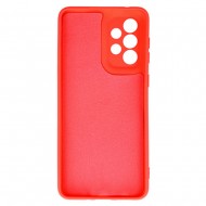 Funda De Gel De Silicona Samsung Galaxy A33 5G Roja Corazon Con Protector De Cámara