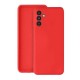 Funda De Gel De Silicona Samsung Galaxy A34 5G Roja Con Protector De Cámara