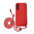 Funda De Silicona Samsung Galaxy A15 Rojo Con Cuerda