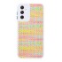 Capa Silicone Gel Samsung Galaxy A54 5g Branco Tecido Tweed Com Protetor De Câmera