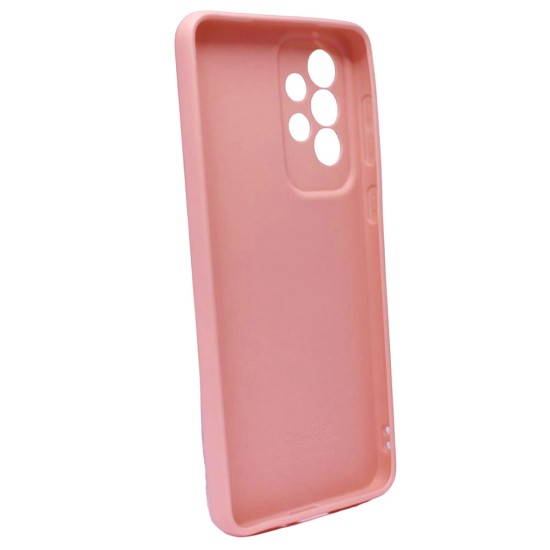 Funda De Gel De Silicona Samsung Galaxy A33 5g Rosa Con Protector De Cámara