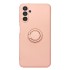 Funda De Gel De Silicona Samsung Galaxy A13 5G Rosa Claro Con Protector De Cámara, Anillo Y Cadena