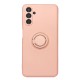 Samsung Galaxy A13 5G Light Pink With Camera Protector, Ring And String Silicone Gel Case