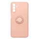 Funda De Gel De Silicona Samsung Galaxy A13 5G Rosa Claro Con Protector De Cámara, Anillo Y Cadena