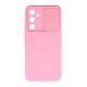 Funda De Gel De Silicona Samsung Galaxy A34 5G Rosa Con Protector De Cámara Y Ventana Deslizante