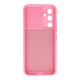 Funda De Gel De Silicona Samsung Galaxy A34 5G Rosa Con Protector De Cámara Y Ventana Deslizante