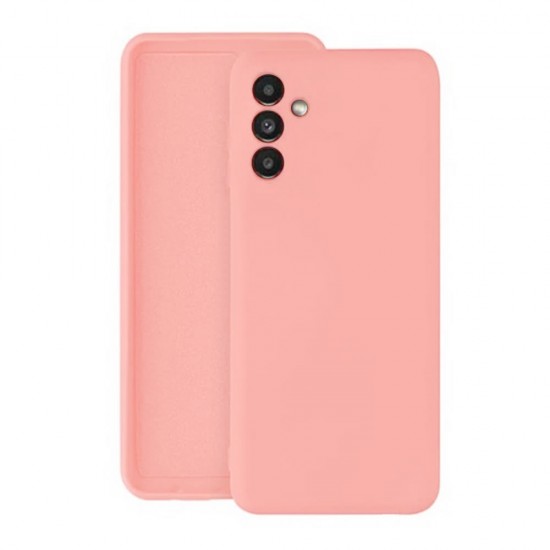 Funda De Gel De Silicona Samsung Galaxy A34 5G Rosa Con Protector De Cámara