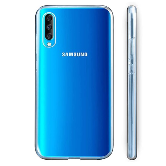 Funda De Silicona Dura 360° Samsung Galaxy A70 Transparente