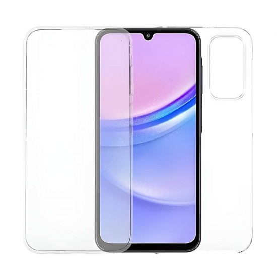 Capa Silicone Dura 360º Samsung Galaxy A15 Transparente