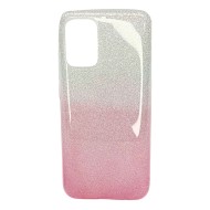 Samsung Galaxy A02s Pink Glitter Silicone Gel Case