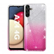 Samsung Galaxy A24 4G/A25 5G Pink Glitter Silicone Gel Case
