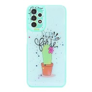 Funda De Silicona Dura Samsung Galaxy A13 4G/5G Verde Cactus Con Protector De Cámara