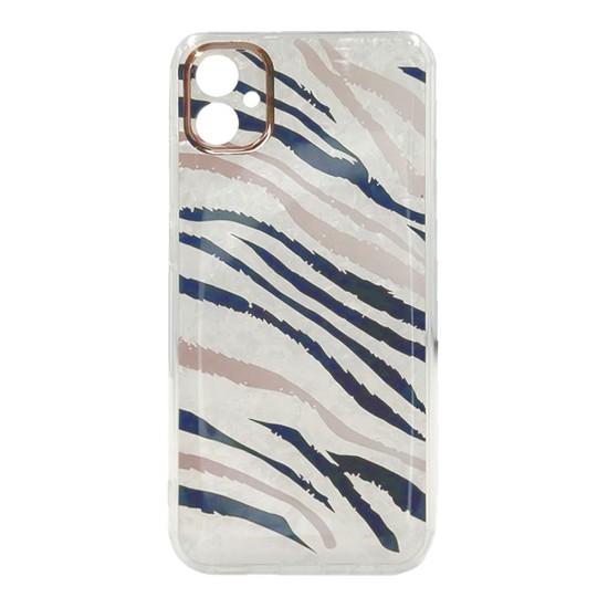 Samsung Galaxy A04e Zebra Design Hard Silicone Case With Camera Protector