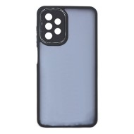 Capa Silicone Gel Bumper Samsung Galaxy A13 4g Preto Com Lente Protetora De Câmera Elektro