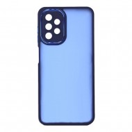 Capa Silicone Gel Bumper Samsung Galaxy A13 4g Azul Com Lente Protetor De Câmera Elektro