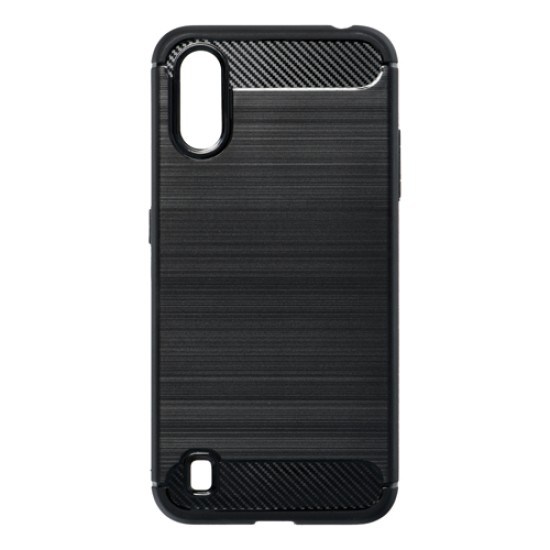 Capa Silicone Gel Carbon Samsung Galaxy A01 Preto