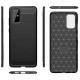 Capa Silicone Gel Carbon Samsung Galaxy S20 Plus/S11 Preto