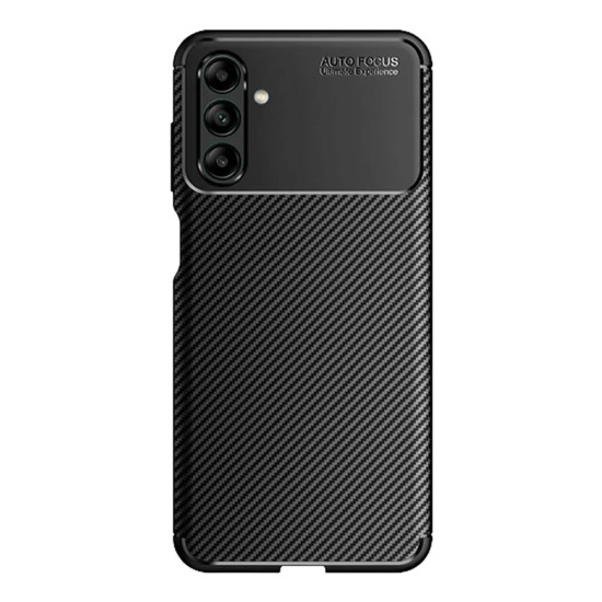 Samsung Galaxy A13 5G/A04s Black Auto Focus Vennus Carbon Silicone Gel Case With Camera Protector