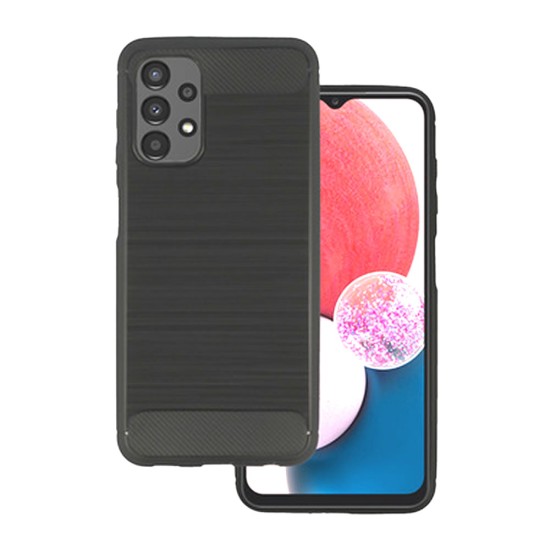 Funda De Gel De Silicona Carbon Samsung Galaxy A13 4G Negra