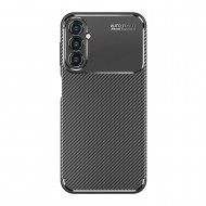 Samsung Galaxy A24 4G/A25 5G Black Auto Focus Vennus Carbon Silicone Gel Case With Camera Protector