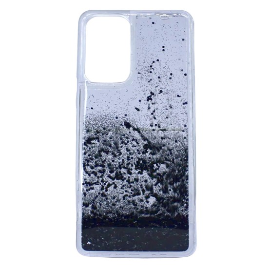 Capa Silicone Gel Liquido Glitter Samsung Galaxy A33 5g Preto