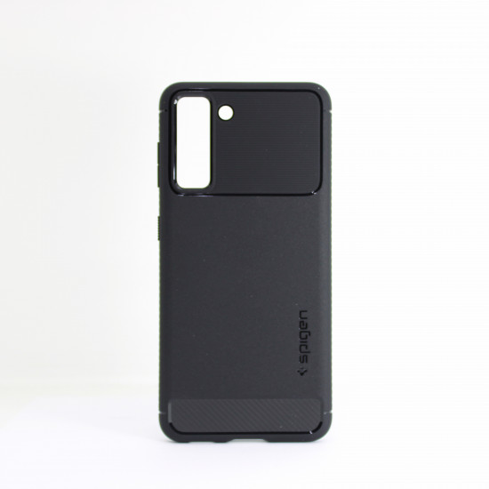 Capa Silicone Gel Spigen Rugged Armor Samsung Galaxy S21 Plus / S30 Plus Preto Matte