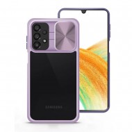 Samsung Galaxy A23 5G Lilac Auto Focus TPU Silicone Case With Sliding Window