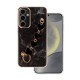 Capa Silicone Tpu Samsung Galaxy A55 5g Preto Com Protetor De Câmera E Corrente Design 6
