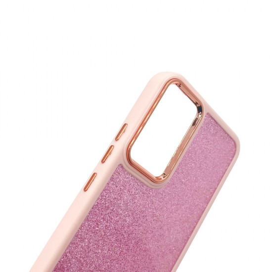 Capa Silicone Tpu Samsung Galaxy A34 Rosa Elektro Com Glitter Removível