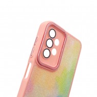 Samsung Galaxy A13 4G/5G Pink Glitter Silicone TPU Case With Camera Lens Protector Elektro Design 1