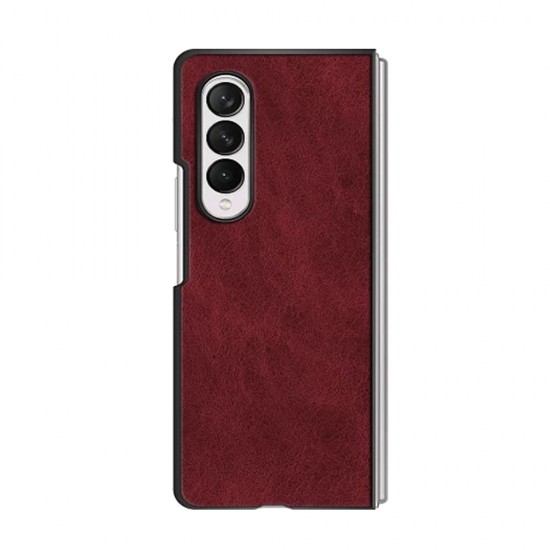 Capa Silicone Tpu Samsung Galaxy Z Fold6 Vermelho Couro