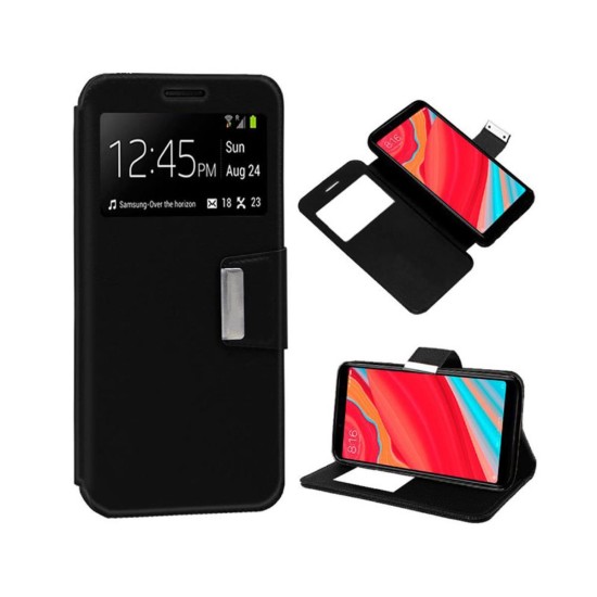 Xiaomi Mi 9se Black Flip Cover With Candy Window Case