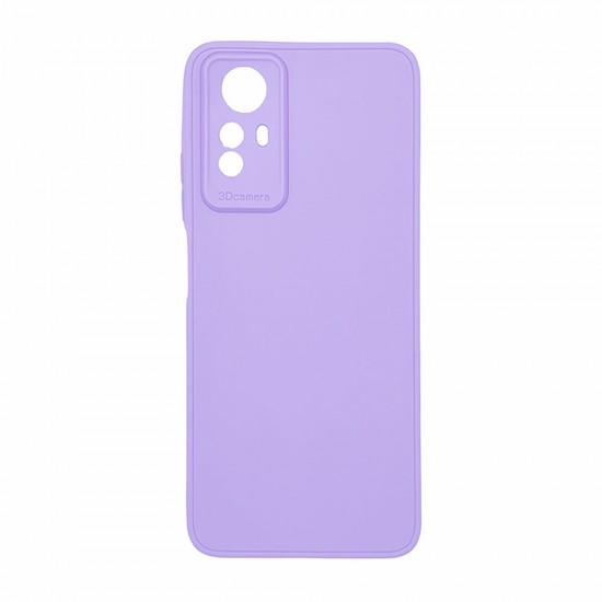 Capa Silicone Xiaomi Redmi Note 12s Lilás Com Protetor De Câmera 3d