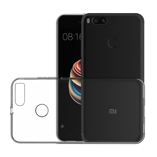 Funda de Silicona Xiaomi Mi 5x, A1 Transparente Silicone Cover