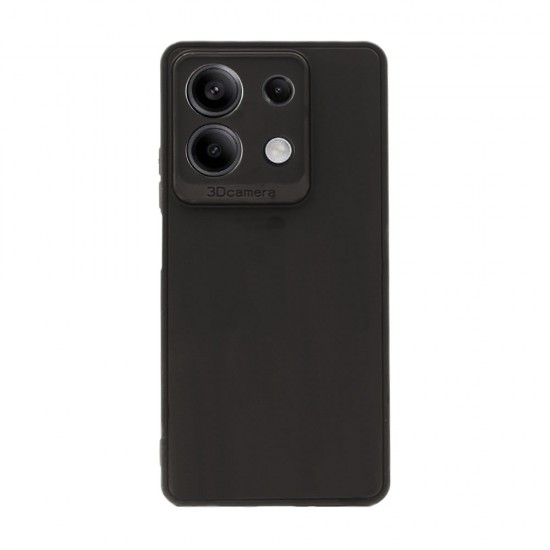 Capa Silicone Xiaomi Redmi Note 13 5g Preto Com Protetor De Câmera 3d