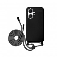 Xiaomi Redmi 13 Black Silicone Case With String