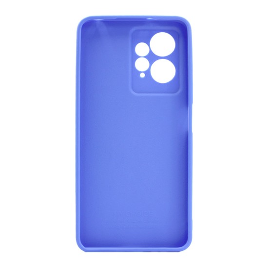 Xiaomi Redmi Note 12 4G Blue Silicone Case With 3D Camera Protector