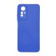 Xiaomi Redmi Note 12s Blue Silicone Case With 3D Camera Protector