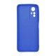 Xiaomi Redmi Note 12s Blue Silicone Case With 3D Camera Protector