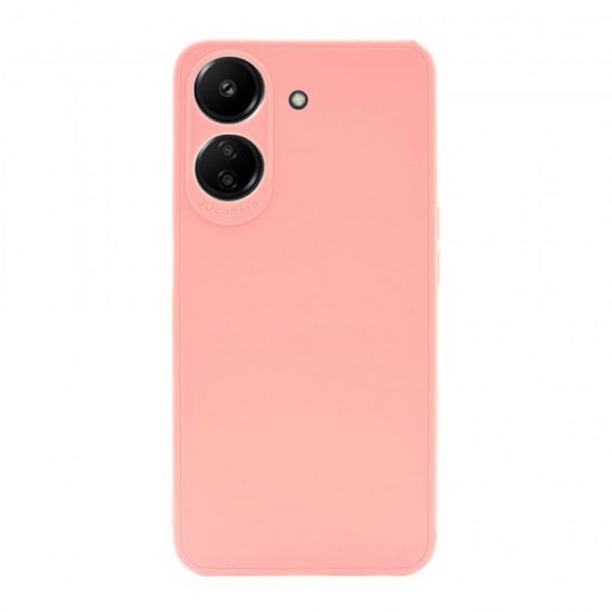 Funda De Silicona Xiaomi Redmi 13C Rosa Con Protector De Cámara 3D