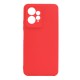Xiaomi Redmi Note 12 4G Red Silicone Case With 3D Camera Protector