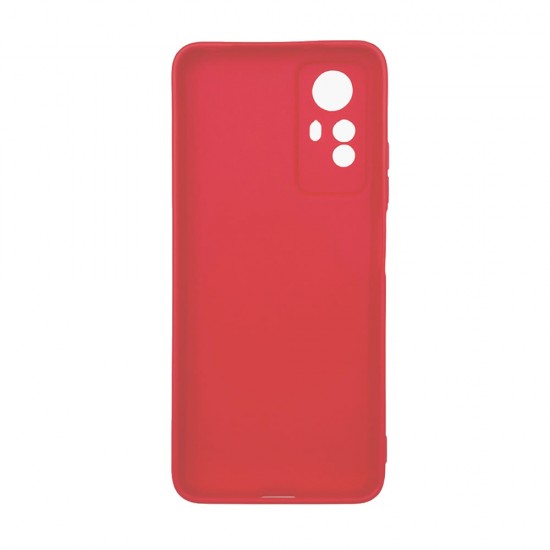 Capa Silicone Xiaomi Redmi Note 12s Vermelho Com Protetor De Câmera 3d