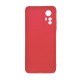 Capa Silicone Xiaomi Redmi Note 12s Vermelho Com Protetor De Câmera 3d