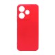 Funda De Gel De Silicona Xiaomi Redmi 13 Rojo Con Protector De Cámara