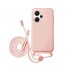 Funda De Silicona Xiaomi Redmi 13 Rosa Claro Con Cuerda