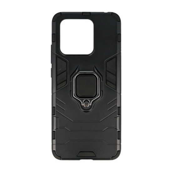 Capa Silicone Anti-Choque Armor Carbon Xiaomi Redmi 10c Preto Ring Armor