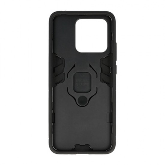 Capa Silicone Anti-Choque Armor Carbon Xiaomi Redmi 10c Preto Ring Armor